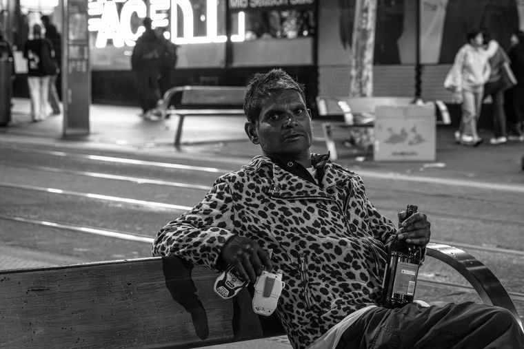 George St, Sydney | Character on bench | 2026