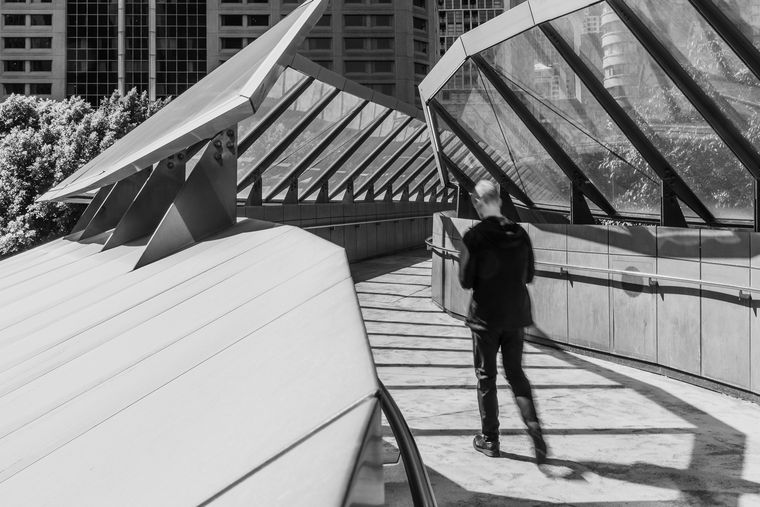 Darling Quarter Footbridge, Darling Harbour, Sydney | Walking away | 2025