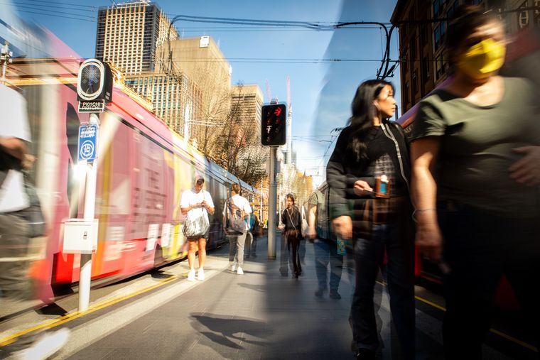 Chinatown tram stop, George St, Sydney | 2025